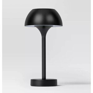 Threshold™ Solar and Rechargeable USB LED Outdoor Table Lamp, Black